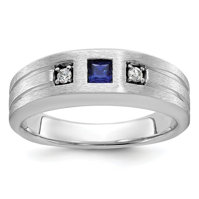 IBGoodman 14k White Gold Men's Ring Mounting-B84523