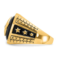 10k IBGoodman Men's Onyx and Diamond Ring Mounting-B84938