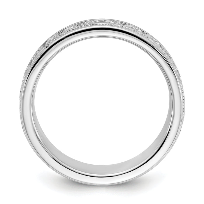 14k White Gold 1 ct Lab Grown Diamond VS/SI+ G+ Comp 11 Stone Men's Ring-B90524