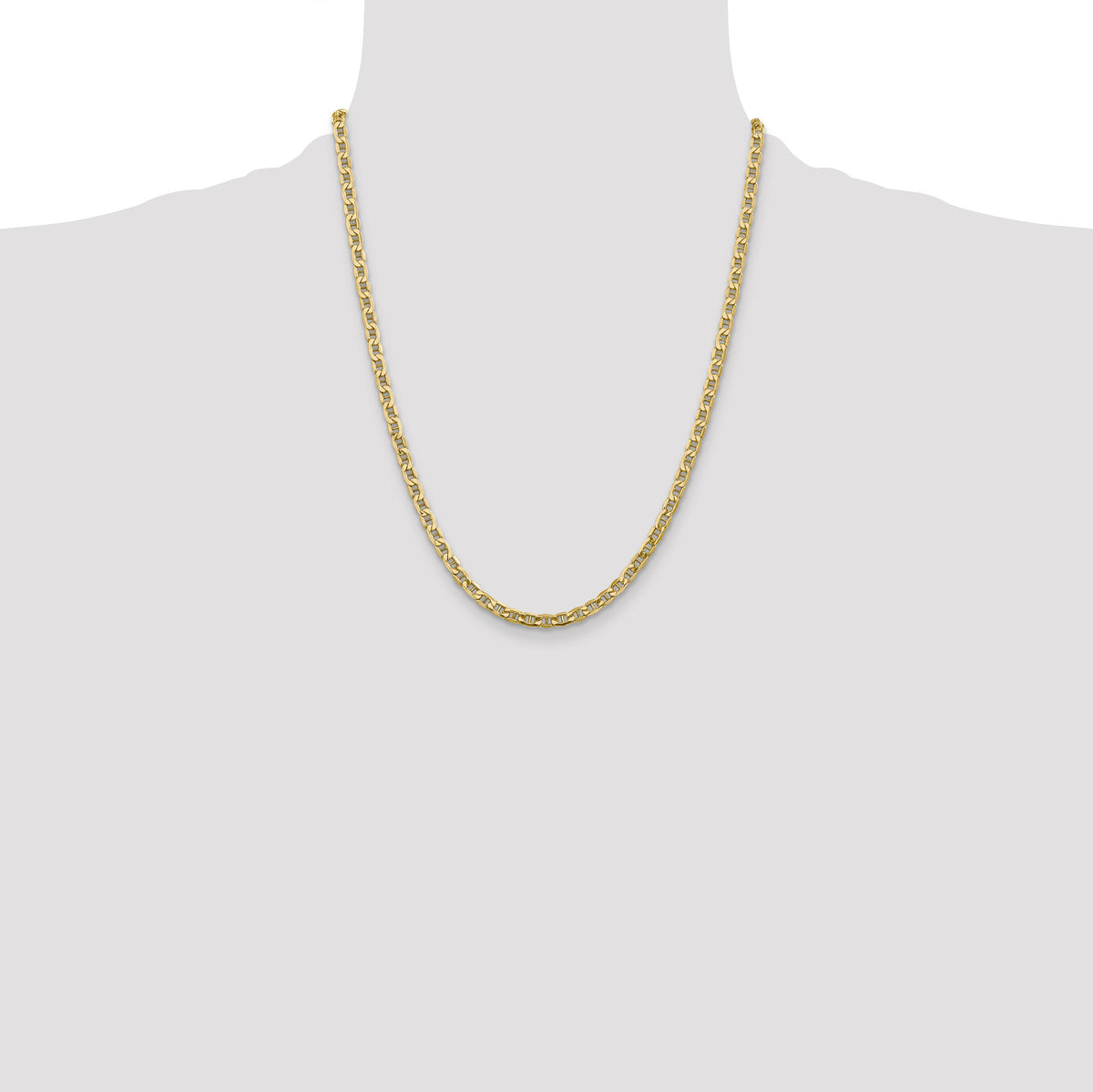 14k 4mm Semi-Solid Anchor Chain-BC100-22