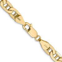 14K 26 inch 5.5mm Semi-Solid Anchor with Lobster Clasp Chain-BC102-26