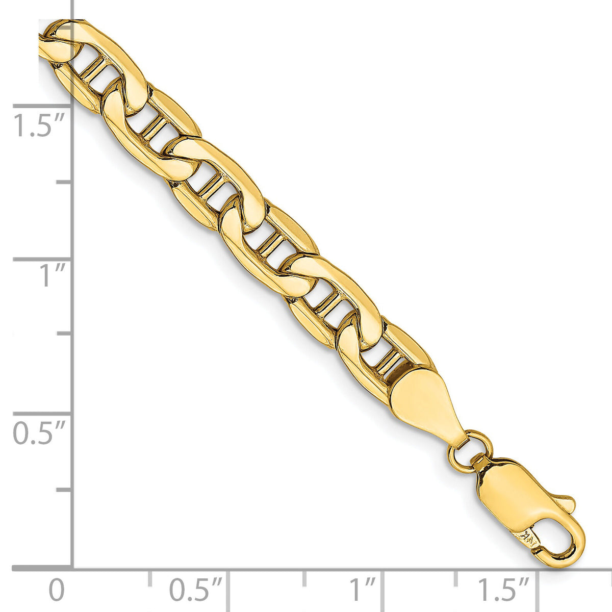 14k 5.5mm Semi-Solid Anchor Chain-BC102-8