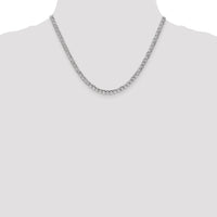 14k White Gold 4.3mm Semi-Solid Curb Chain-BC104-20
