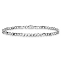 14k White Gold 4.3mm Semi-Solid Curb Chain-BC104-9