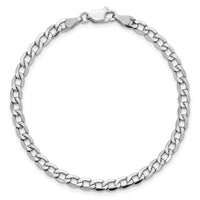 14k White Gold 4.3mm Semi-Solid Curb Chain-BC104-9