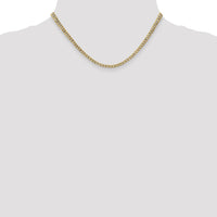 14k 3.35mm Semi-Solid Curb Chain-BC106-16