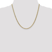 14k 3.35mm Semi-Solid Curb Chain-BC106-20