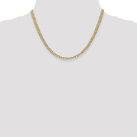 14k 4.3mm Semi-Solid Curb Chain-BC107-18
