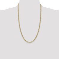 14k 4.3mm Semi-Solid Curb Chain-BC107-26