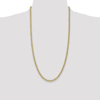 14k 4.3mm Semi-Solid Curb Chain-BC107-28