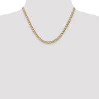 14k 5.25mm Semi-Solid Curb Chain-BC108-18