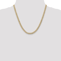 14k 5.25mm Semi-Solid Curb Chain-BC108-20