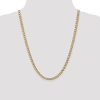 14k 5.25mm Semi-Solid Curb Chain-BC108-24