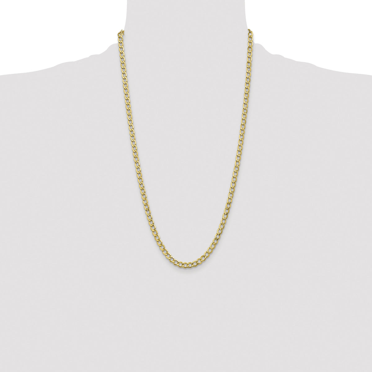 14k 5.25mm Semi-Solid Curb Chain-BC108-26