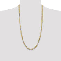 14k 5.25mm Semi-Solid Curb Chain-BC108-28