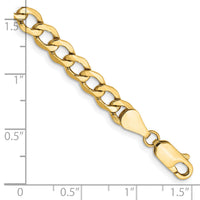 14k 5.25mm Semi-Solid Curb Chain-BC108-8