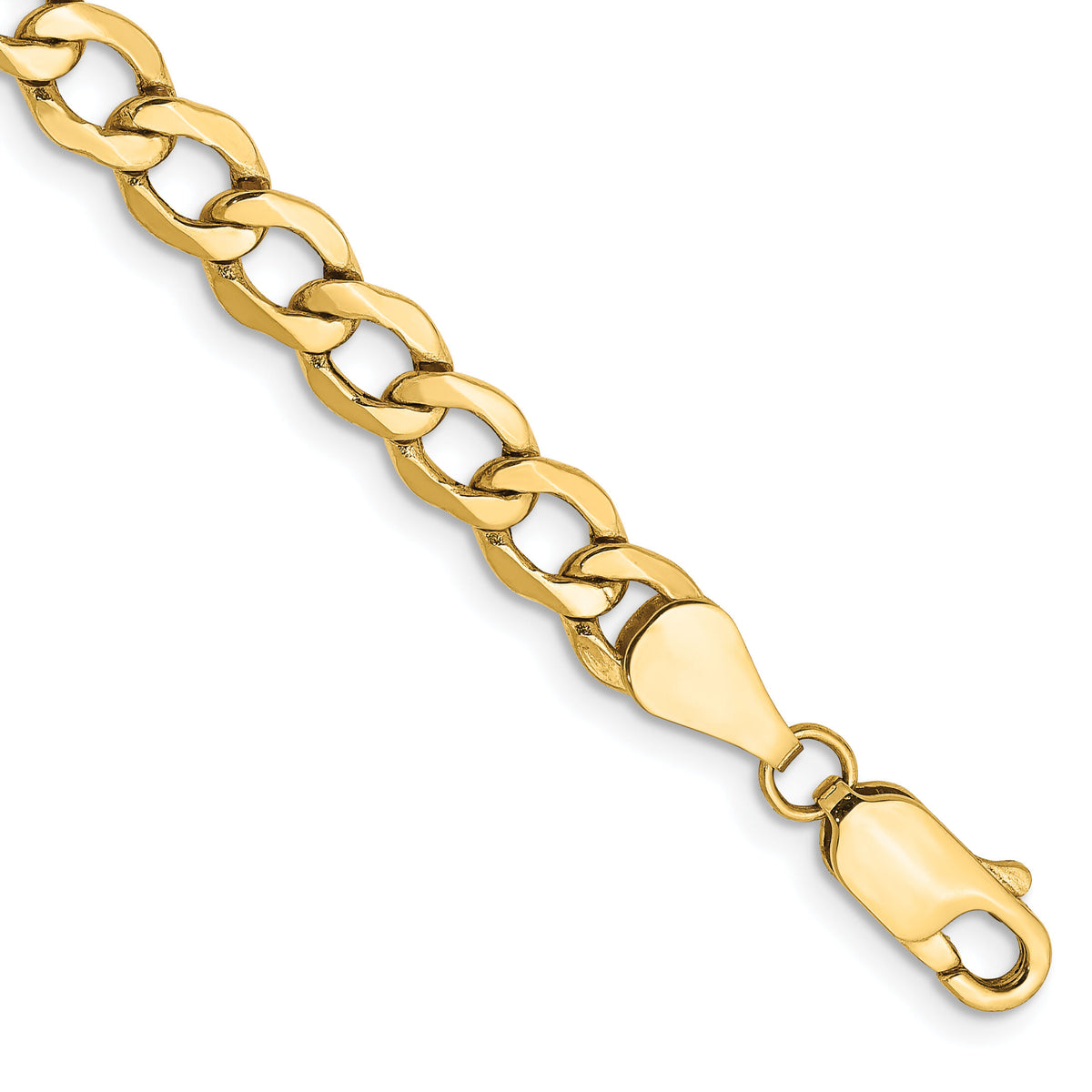 14k 5.25mm Semi-Solid Curb Chain-BC108-7