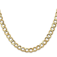 14k 6.5mm Semi-Solid Curb Chain-BC109-24