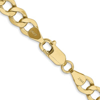 14k 6.5mm Semi-Solid Curb Chain-BC109-24