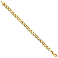 14k 6.5mm Semi-Solid Curb Chain-BC109-8