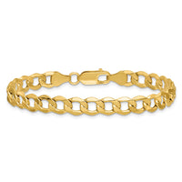 14k 6.5mm Semi-Solid Curb Chain-BC109-8