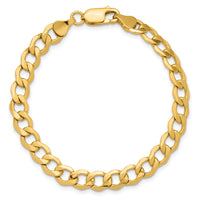 14k 6.5mm Semi-Solid Curb Chain-BC109-8