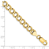 14k 6.5mm Semi-Solid Curb Chain-BC109-8