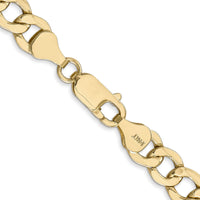 14k 7mm Semi-Solid Curb Chain-BC110-22