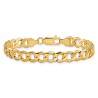 14k 7mm Semi-Solid Curb Chain-BC110-8