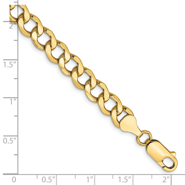 14k 7mm Semi-Solid Curb Chain-BC110-9