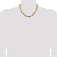 14k 9mm Semi-Solid Curb Chain-BC111-18