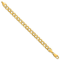14k 9mm Semi-Solid Curb Chain-BC111-7