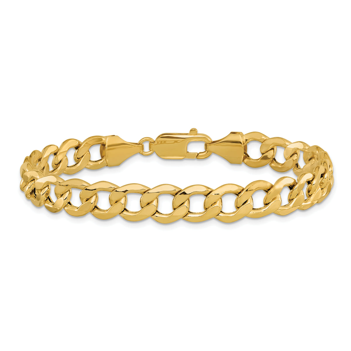 14k 9mm Semi-Solid Curb Chain-BC111-8