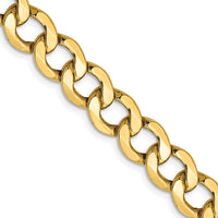 14k 9mm Semi-Solid Curb Chain-BC111-22
