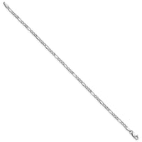 14k 2.5mm White Gold Figaro Chain-BC119-8