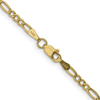 14k 2.5mm Semi-Solid Figaro Chain-BC120-24