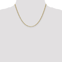 14k 2.5mm Semi-Solid Figaro Chain-BC120-18