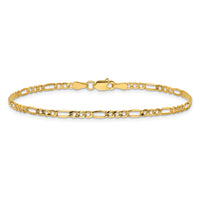 14k 2.5mm Semi-Solid Figaro Chain-BC120-7