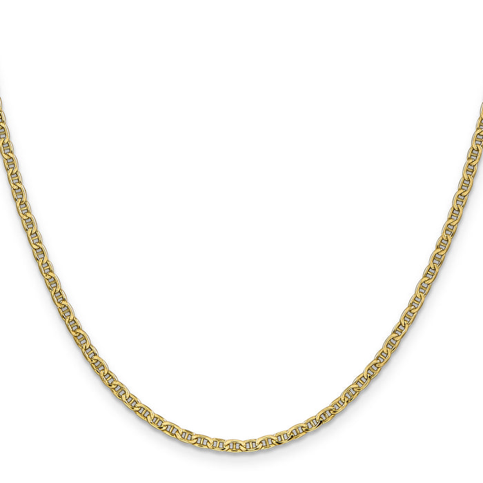 14k 2.4mm Semi-Solid Anchor Chain-BC121-20