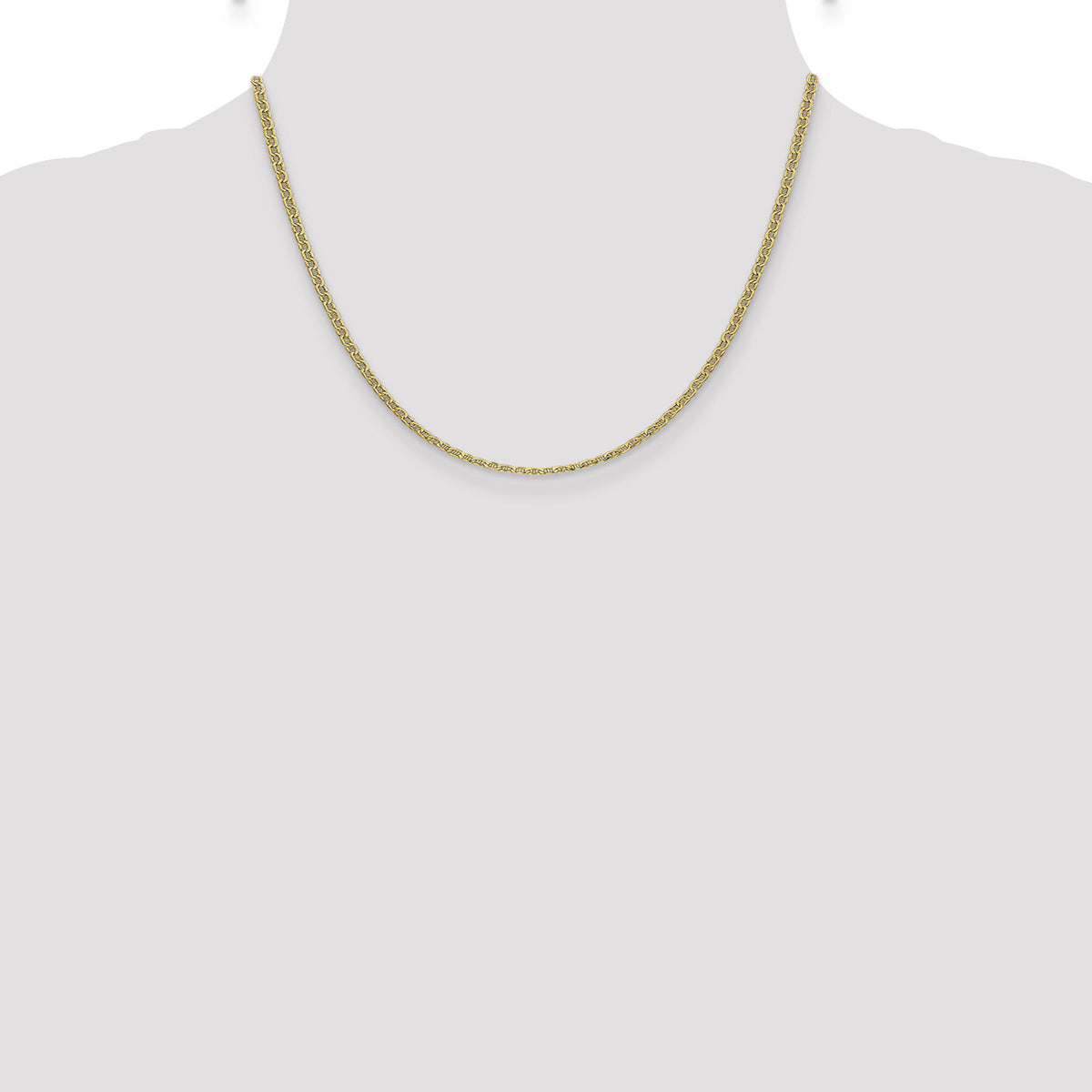 14k 2.4mm Semi-Solid Anchor Chain-BC121-18