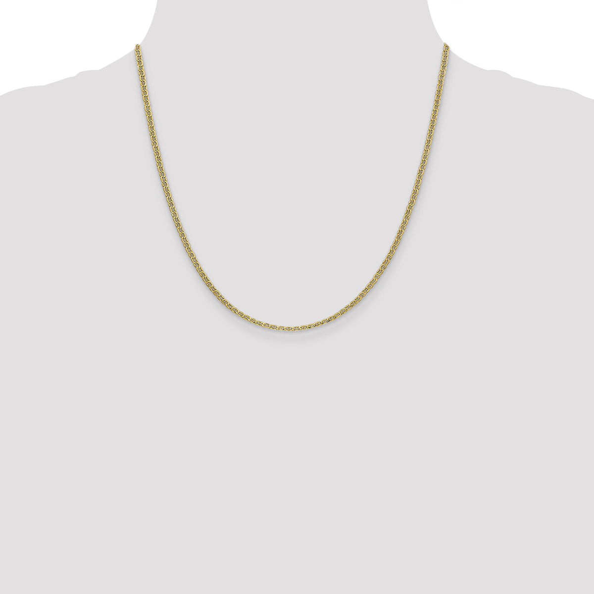 14k 2.4mm Semi-Solid Anchor Chain-BC121-20