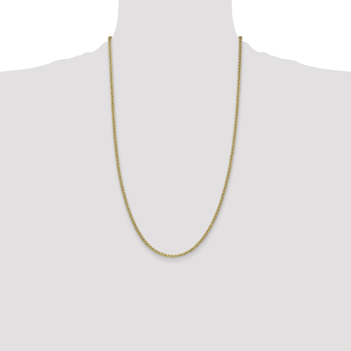 14k 2.4mm Semi-Solid Anchor Chain-BC121-26