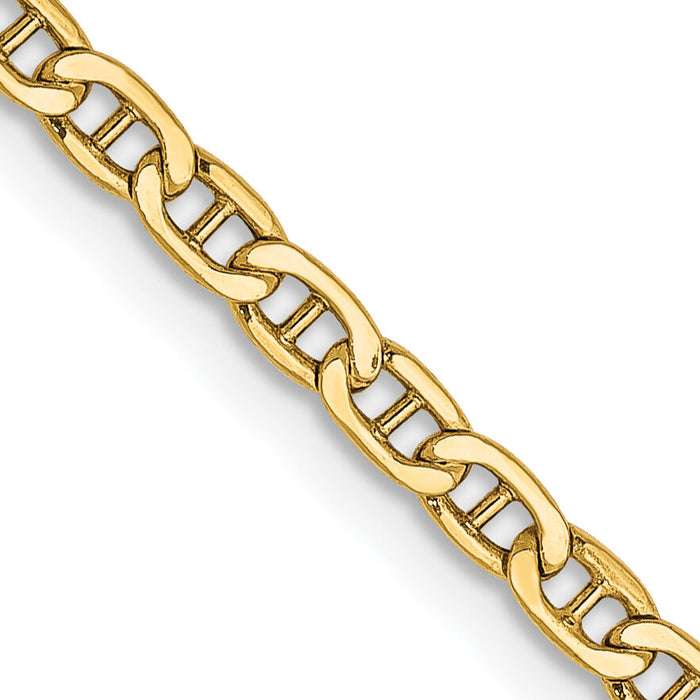 14k 2.4mm Semi-Solid Anchor Chain-BC121-26