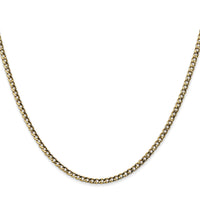 14k 2.5mm Semi-Solid Curb Chain-BC124-28