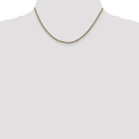 14k 2.5mm Semi-Solid Curb Chain-BC124-16