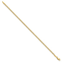 14k 2.5mm Semi-Solid Curb Chain-BC124-7