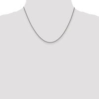 14k White Gold 2mm Semi-solid 3-Wire Wheat Chain-BC126-18