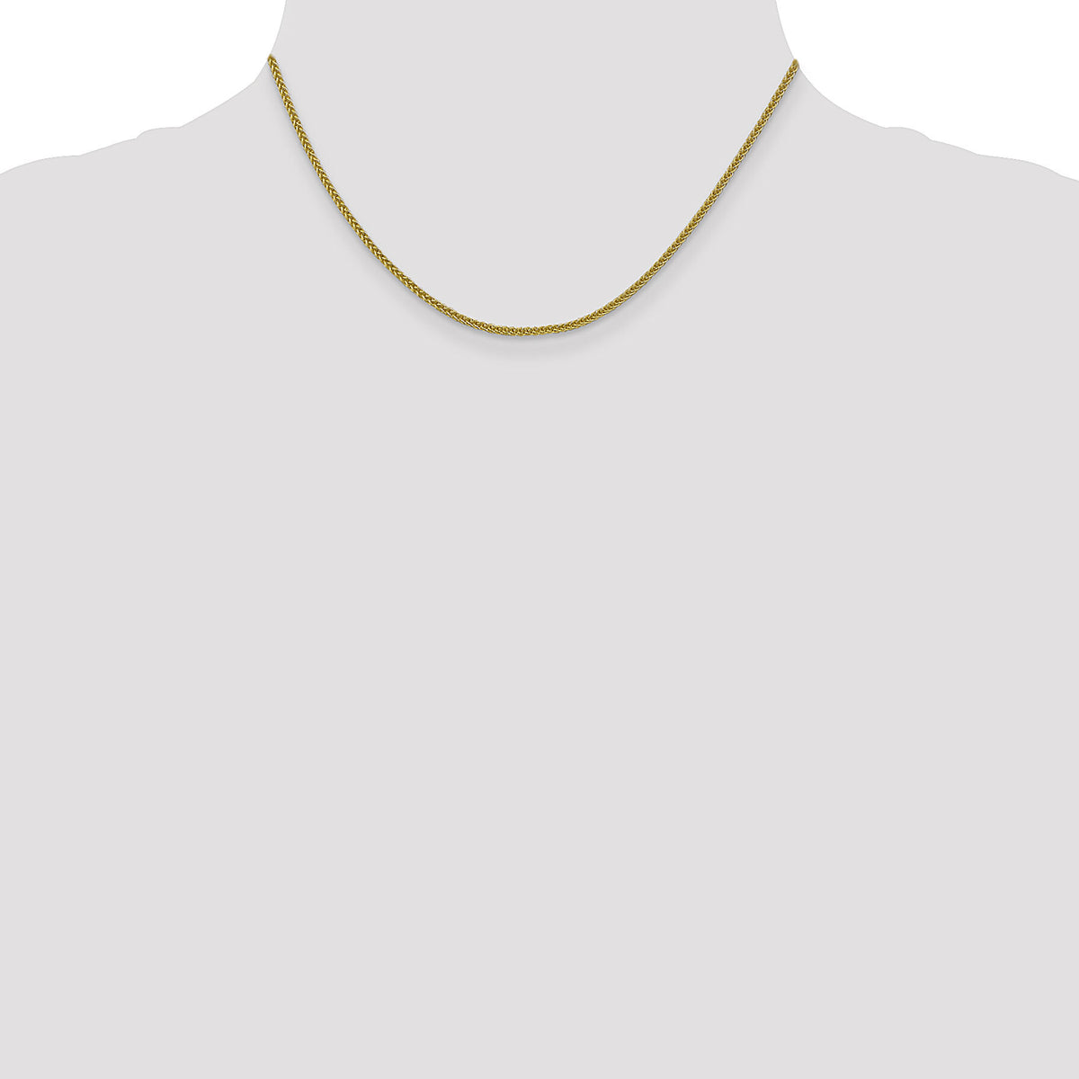14k 2mm Semi-solid 3-Wire Wheat Chain-BC127-16