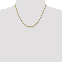 14k 2mm Semi-solid 3-Wire Wheat Chain-BC127-18