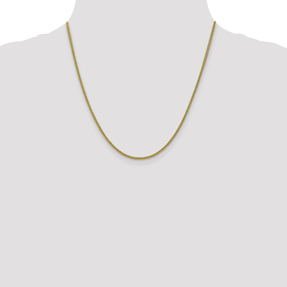 14k 2mm Semi-solid 3-Wire Wheat Chain-BC127-20